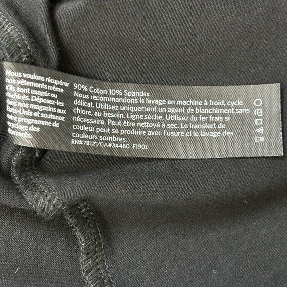 Eileen Fisher Black Knit V-Neck Dress Small - Picture 5 of 5